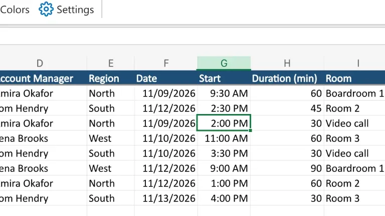 The Kestrel Foods meeting moved to 11/12/2026 at 2:30 PM on the Meetings tab